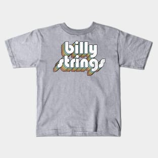 Billy Strings - Retro Rainbow Letters Kids T-Shirt